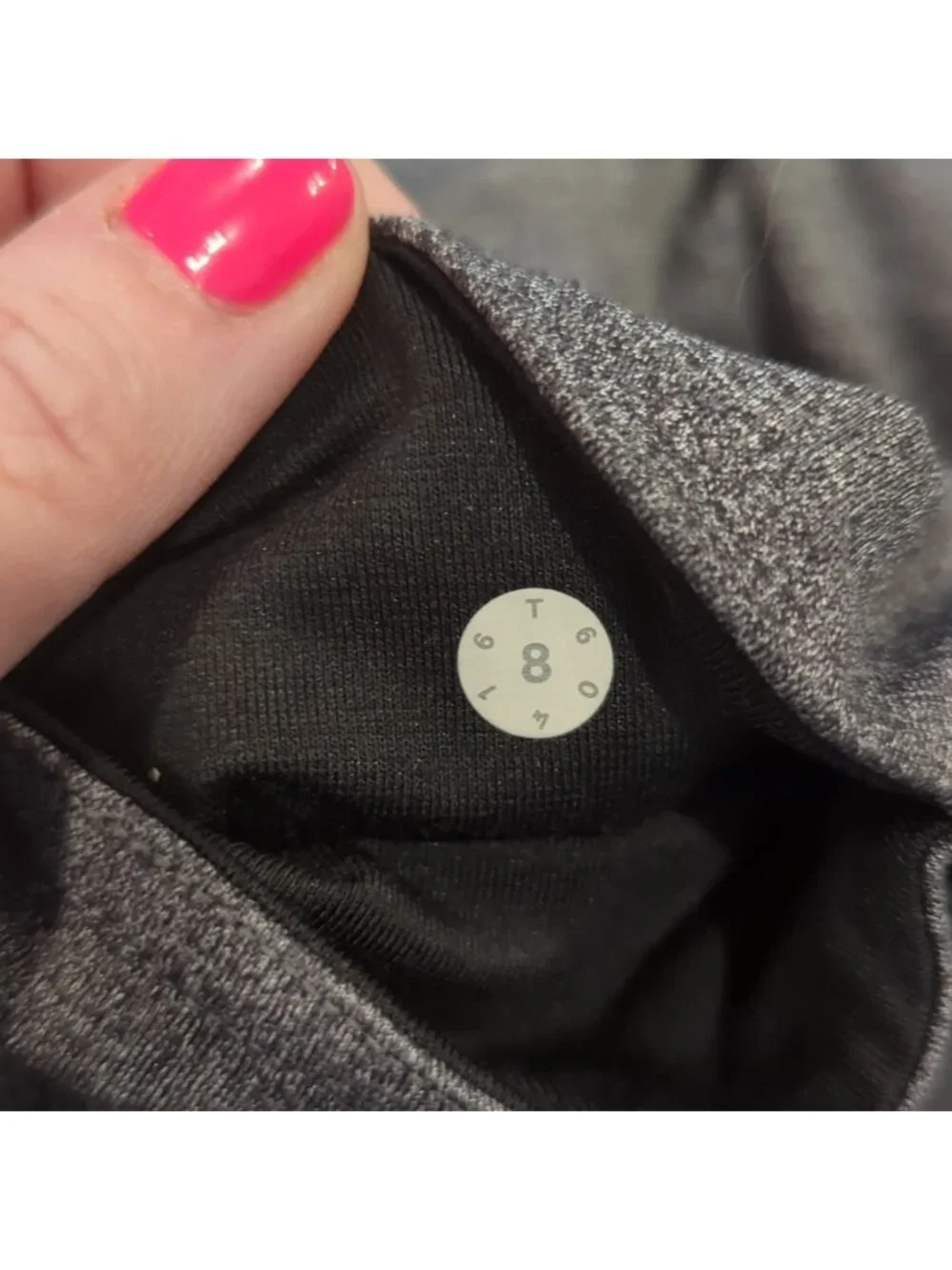 Lululemon Featherlight Tight Heathered Black